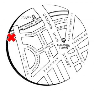 Map of Camden London