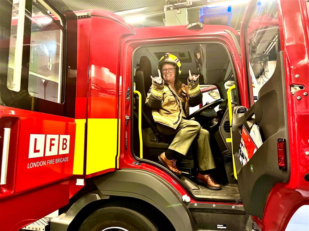 Megan Karnes in Fire Engine